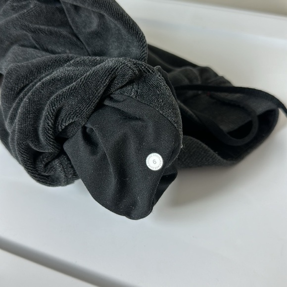 Lululemon Warm Down Jogger Velour Heathered Black‎ 6 - Picture 6 of 8